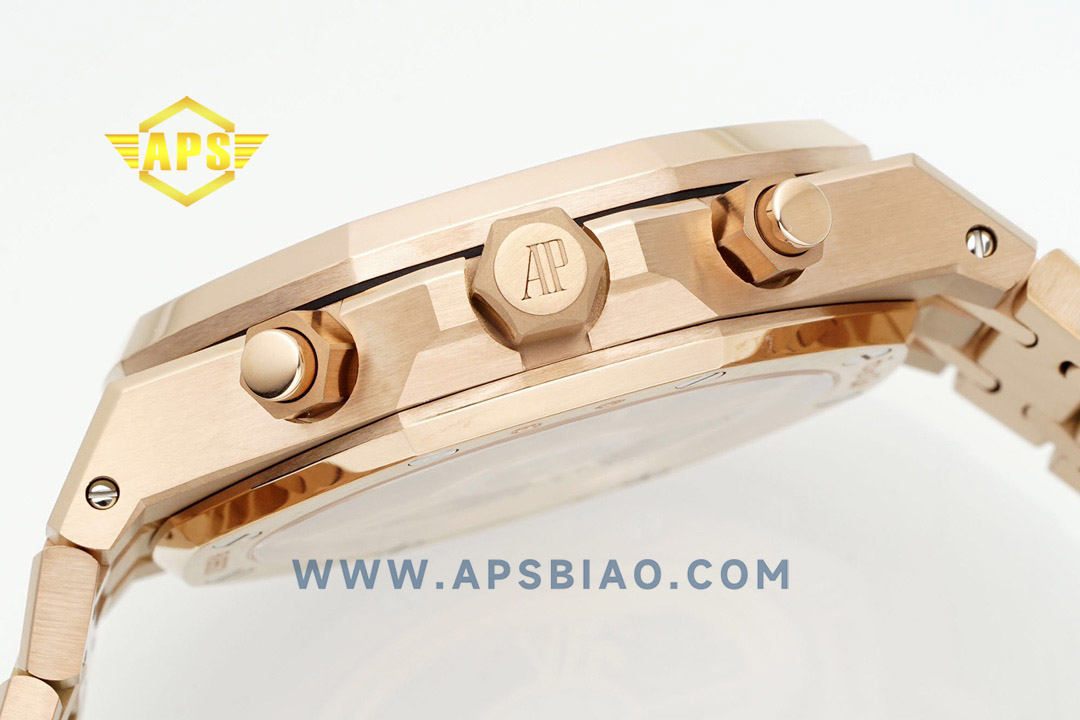 APS厂爱彼皇家26250系列玫款棕盘复刻腕表-APS手表